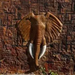 Sculptural Elephant Head