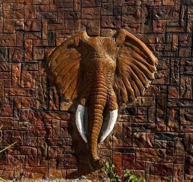 Sculptural Elephant Head